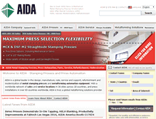 Tablet Screenshot of aida-global.com